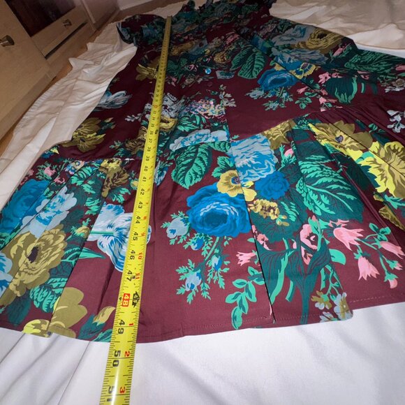 Tuckernuck Oxblood Verdant Floral Alice Dress - L - Picture 7 of 10